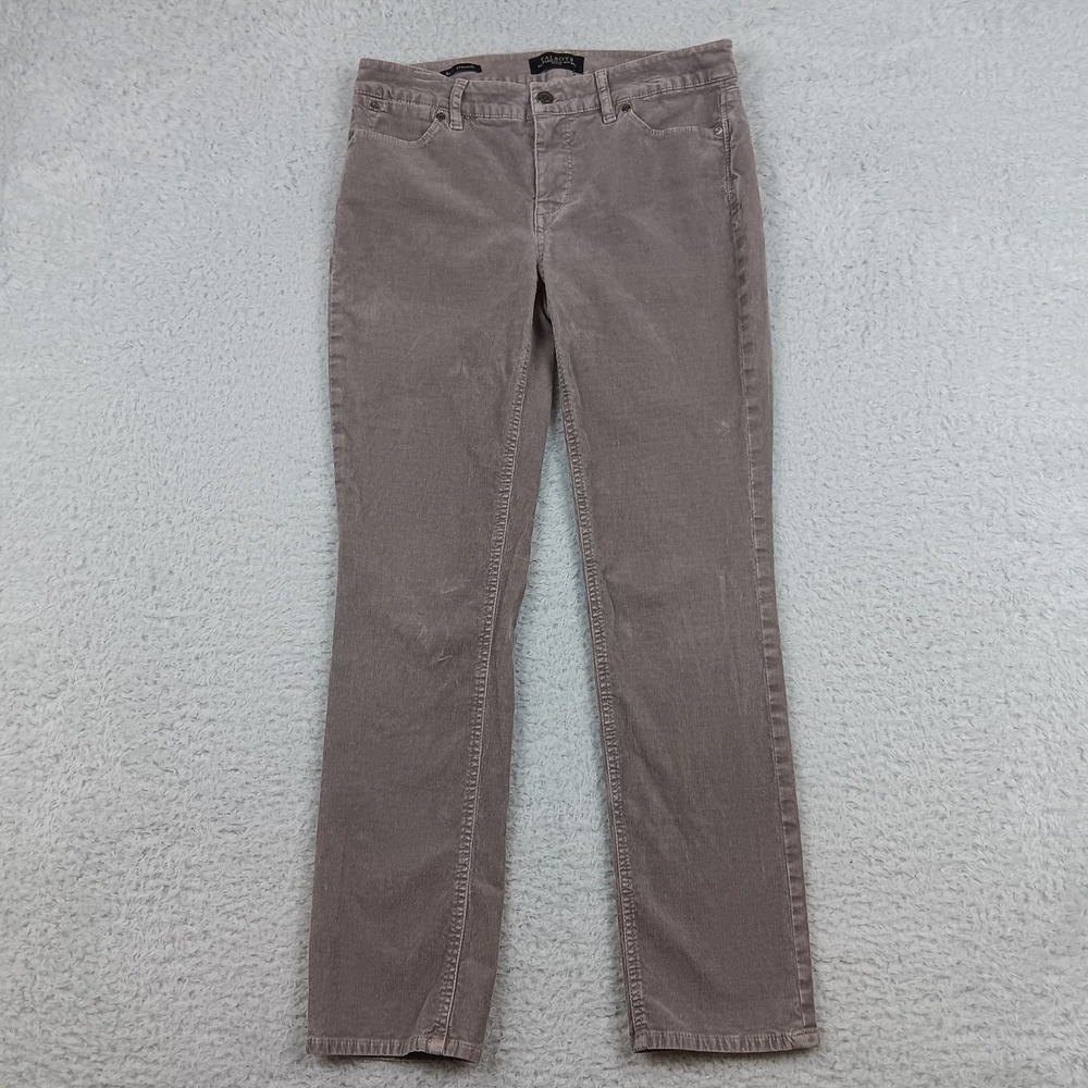 Talbots Corduroy Pants Flawless Five-Pocket Women 4P Taupe Straight Leg CA23147